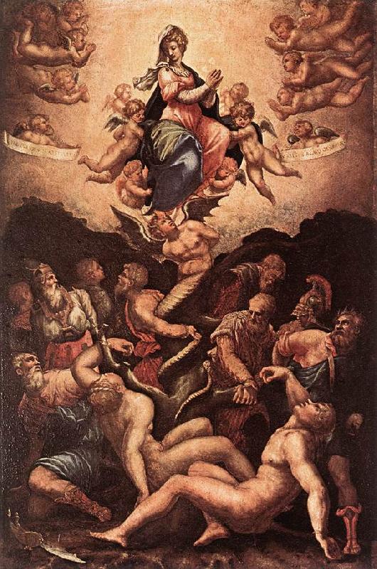 VASARI, Giorgio Allegory of the Immaculate Conception er oil painting picture
